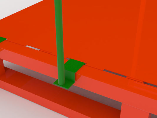 Estanterías de secado apilables de la naranja 30*50m m de la capacidad roja del montante 150KG