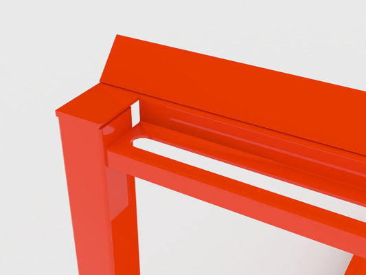 Estanterías de secado apilables de la naranja 30*50m m de la capacidad roja del montante 150KG