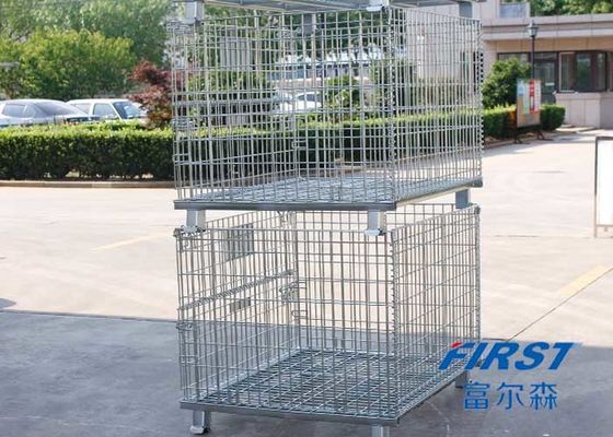 Jaula de acero del almacenamiento del metal Q235 del mueble 6.4m m del transporte del taller