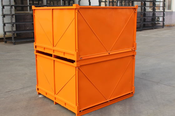 Jaulas galvanizadas plegables de la plataforma del metal del grueso 48KG de 2.0m m