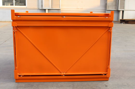 Jaulas galvanizadas plegables de la plataforma del metal del grueso 48KG de 2.0m m