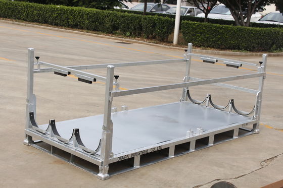 Plataforma plegable del transporte del acero del cinc de la inmersión caliente 1500KGS