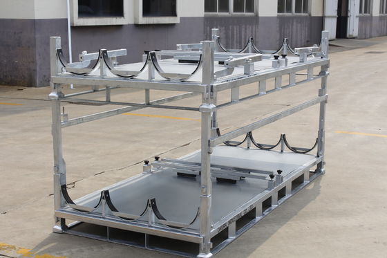 Plataforma plegable del transporte del acero del cinc de la inmersión caliente 1500KGS