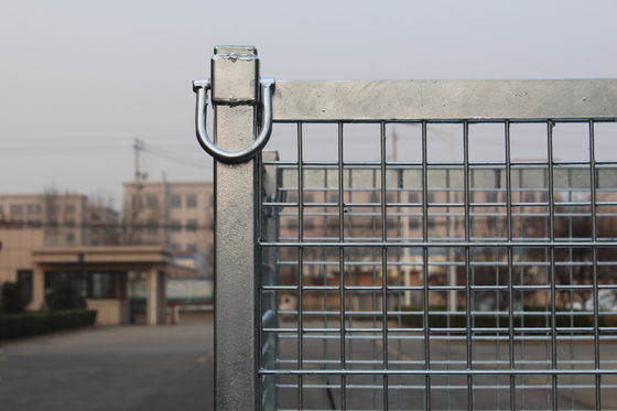 Electro 50x50 plateado cinc plegable Mesh Metal Storage Cage