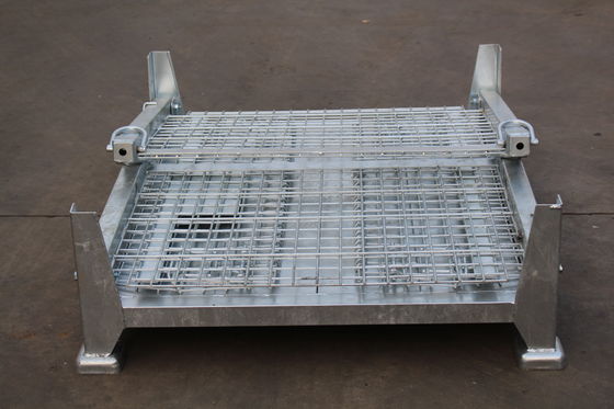 Electro 50x50 plateado cinc plegable Mesh Metal Storage Cage