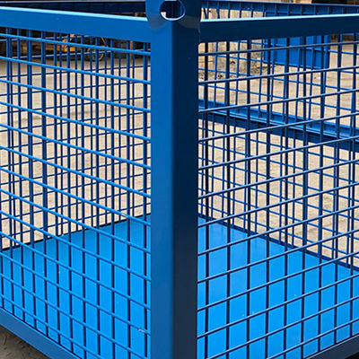 RAL galvanizó el envase plegable apilable del alambre 1500KG