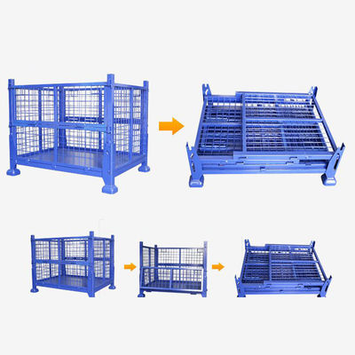Capacidad 1500KG que dobla el alambre apilable Mesh Cage de 6.0m m