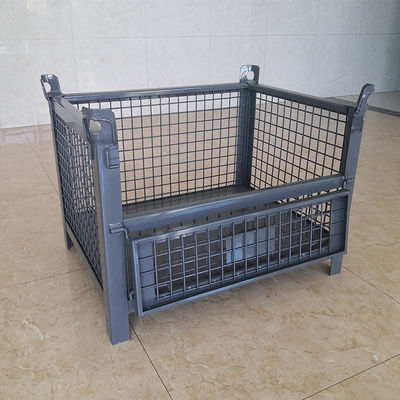 Jaula plegable de acero del metal Q235 de la guía de la carretilla elevadora de la logística del SGS
