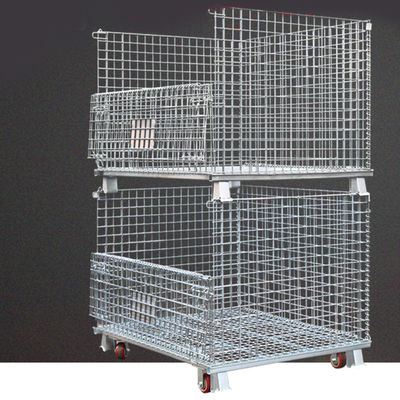 El polvo del CE RAL cubrió el alambre Mesh Container del plegamiento 1000KG