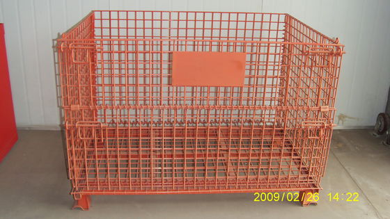El polvo del CE RAL cubrió el alambre Mesh Container del plegamiento 1000KG
