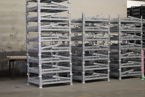 Jaulas del almacenamiento del metal del alambre de la malla 6.0m m del supermercado 50*100m m