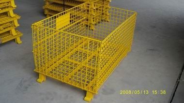 Jaula plegable de acero del metal Q235 de la guía de la carretilla elevadora de la logística del SGS